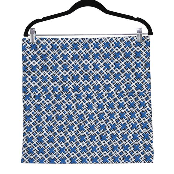 Decorative Blue Print Pillow Case 16" x 16" NWOT - Picture 2 of 2